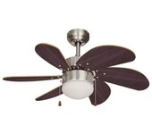 EDM Aral Ventilador de Techo con Luz 50W Madera