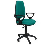 Piqueras y Crespo Elche CP Bali Silla de Oficina Brazos Fijos Ruedas de Parquet Verde Claro