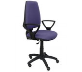 Piqueras y Crespo Elche CP Bali Silla de Oficina Brazos Fijos Ruedas de Parquet Azul Claro