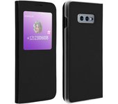 Avizar Funda Libro con Ventana Negra para Samsung Galaxy S10e