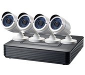 KIT VIDEOVIGILANCIA LEVEL ONE 4 CAMARAS INT/EXT + GRABADOR 8 CANALES