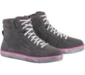 Alpinestars J-6 Impermeable Señoras Zapatos de Motocicleta - Gris Rosa Lila (42 43)