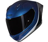Nolan N60-6 Sport Verniciatura Speciale Casco - Negro Azul Plata (XS)