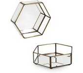 Caja bisel hexagonal pequeÑa