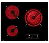 Placa vitrocerámica Teka TB6310 | 60 cm | Negro | 3 zonas