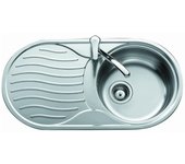 Teka DR 80 1C 1E Fregadero encastrado bajo encimera Ovalado Acero inoxidable