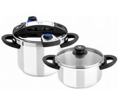 BRA A185605 olla a presión 11 L Plata
