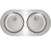 Teka Duetta 2C Lavabo sobre-encimera Ovalado Acero inoxidable