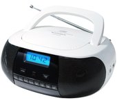 Sunstech CRUSM400 Digital 2 W FM, PLL Negro, Blanco Reproducción MP3