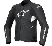Alpinestars Dusk Airflow Chaqueta de cuero para moto perforada - Negro Blanco (50)