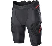 Alpinestars Bionic Pro Protector Shorts - Negro Rojo (M)