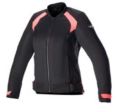 Alpinestars Eloise V2 Air Chaqueta textil para motocicletas para damas - Negro Rosa (XS)