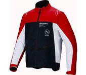 Alpinestars Lite-Dura Softshell Chaqueta de motocross - Negro Blanco Rojo (2XL)