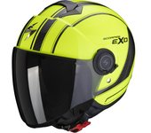 Scorpion EXO-City Scoot Casco Jet - Negro Amarillo