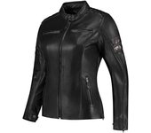 Rusty Stitches Joyce V2 Chaqueta de cuero de moto para mujer - Negro (38)