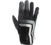 Helstons Jeff Guantes de motocicleta - Negro Gris Blanco (M L)