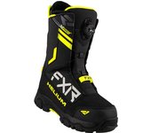 FXR Helium BOA Botas para motos de nieve - Negro Amarillo (45)