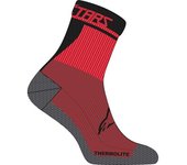 Alpinestars Winter Therm 17 Calcetines de bicicleta - Negro Rojo (S)
