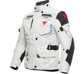 Dainese Splugen 3L D-Dry Chaqueta textil de motocicleta - Negro Blanco Azul (46)