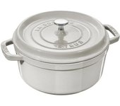 Staub La Cocotte 28 cm, redondo, Blanco trufa, Hierro fundido