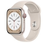 APPLE WATCH SERIES 8 GPS + CELL 45MM STARLIGHT ALUMINIUM + CORREA