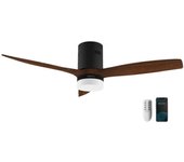Ventilador Techo - CECOTEC EnergySilence Aero 5600 Black Aqua Connected, 40W, WiFi, 3 aspas