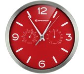 Bresser MyTime DCF Estación Meteorológica Analógica de Pared Rojo