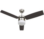 VidaXL Ventilador de Techo con Luz y Mando 41W Marrón Oscuro