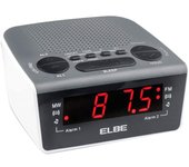Elbe CR-932 Radio Reloj Despertador Digital Blanco/Negro