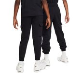 Nike - Pantalón largo Sportswear Club Fleece LBR Niño, Unisex, Black-Black-White, XL