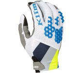 Klim Mojave 2023 Guantes de motocross - Blanco Verde Azul Amarillo (2XL)