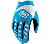 100% Airmatic Guantes de bicicleta - Blanco Azul (M)