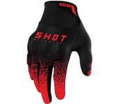 Shot Drift Edge Guantes de Motocross - Negro Rojo (4XL)