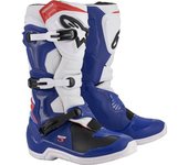 Alpinestars Tech 3 Botas de Motocross - Blanco Azul (47)
