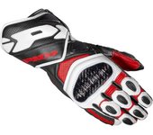 Spidi Carbo 7 Guantes de la motocicleta - Negro Blanco Rojo (2XL)
