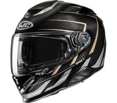 HJC RPHA 71 Carbon Cano Casco - Negro Oro Plata (XL)