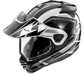 Arai Tour-X5 Discovery Casco de motocross - Negro Gris Blanco (S)