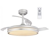 Ventilador led aspas plegables perla gris cct dim (72w)