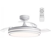Ventilador led con aspas plegables perla blanco cct (72w)