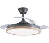 Ventilador led aspas retráctiles chief cct dim (36w)