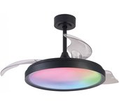 Ventilador led aspas desplegables siberia rgb cct dim (50w)