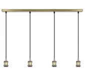 Regleta de techo elkan (4 luces)