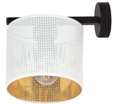 Aplique de pared rivera blanco/oro