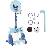 Homcom Canasta de baloncesto infantil azul 58 x 56 x 154 cm