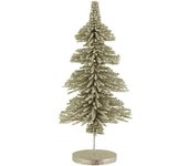 J-line Árbol de navidad de plástico verde de 25x25x55 cm