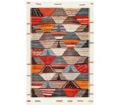 Wecon Home Alfombra multicolor de inspiración bereber para salón 200x133