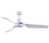 Wonderlamp Ventilador de techo blanco silencioso y bajo consumo