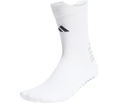 Adidas - Calcetines Clásicos Football Grip Printed Cushioned (1 par), Unisex, White-Black, M [40-42]