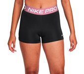 Nike - Malla corta Pro Mujer, Mujer, Black-Elemental Pink-White, M