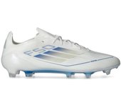 Adidas - Bota de fútbol F50 Elite FG, Unisex, White-Pearl Met-White, 10 UK